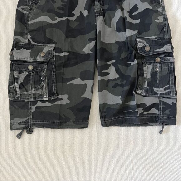 Men’s Lightweight Cotton Casual Cargo Shorts Classic Fit Drawstring Short - Picture 6 of 9